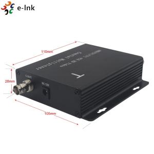 4-Channels Multiplexer Fiber Optical Coax To Ethernet Converter For 2MP Camera