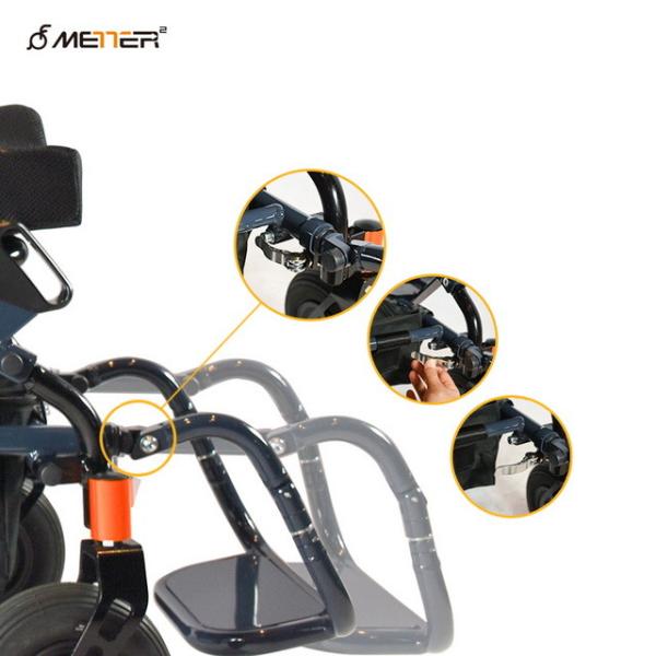 Quality Lithium Battery Folding Wheelchair Lightweight With Brushless Motor for sale