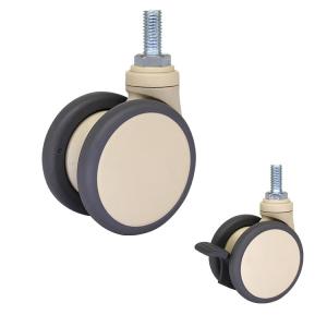 Buy cheap 3 Inch TPR 95kg Loading Medical Casters With Threaded Stem from wholesalers