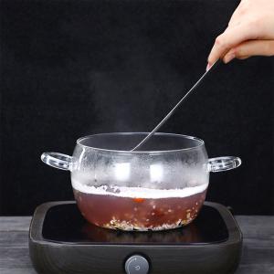 Soup Round Double Ears 1800ml Borosilicate Glass Pot