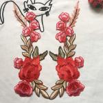 Buy cheap Hot Fix  Embroidery Lace Applique with Different Color from wholesalers