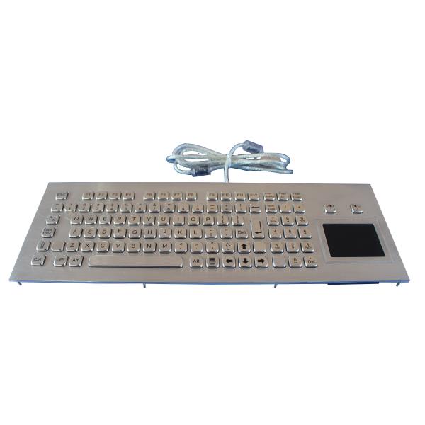 IP65 Waterproof Industrial Panel Mount Stainless Steel KVM Keyboard With
