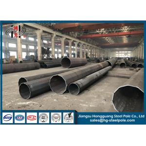Buy cheap 16m  Q345 Galvanized Power Transmission Line Poles Joint With Flange from wholesalers
