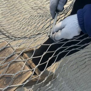 Buy cheap Ss Cable Inter Woven Rope Mesh For Safety Barries from wholesalers