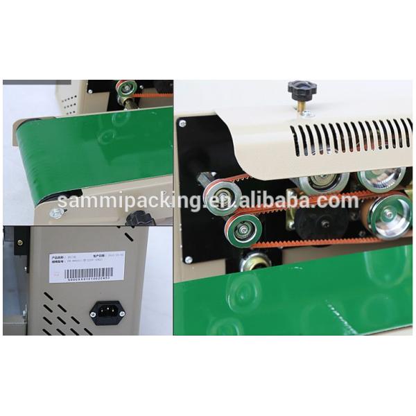 High-Speed Continuous Band Sealer FR900C - Plastic Bag Sealing Machine with Counter, Food Packaging Heat Sealer