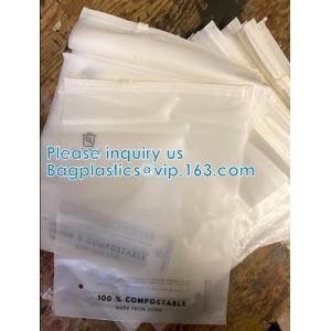 Buy cheap Biodegradable Slider Lock Bags, Compostable PLA Zipper Package, Corn Starch Appreal Garment Courier Mailer product