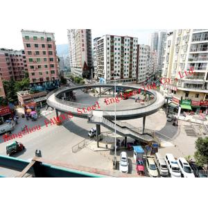 Buy cheap Easy Installation Prefabricated Pedestrian Steel Structure Skywalk Bridge from wholesalers