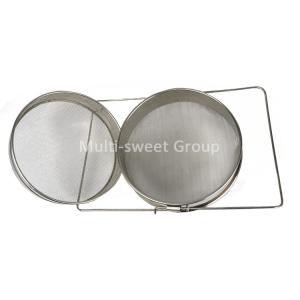 304SS Double Filters 16 Mesh 30 Mesh Honey Strainer
