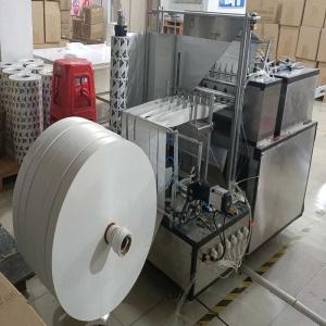 Paper AL Composite Film Four Side Sealing Packing Machine With Slitting Alcohol