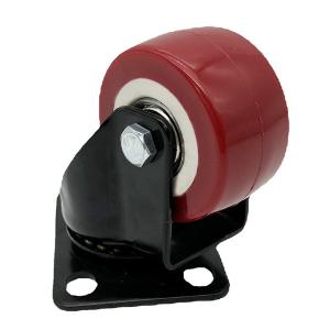 Buy cheap Red PU Swivel Plate Light Duty 50MM Caster Wheels with PP Core For Furniture from wholesalers