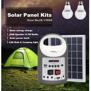 Buy cheap solar powered solar panel lighting kits for camping, mini solar home  system , solar light for camping solar bule.yellow from wholesalers
