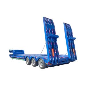 Buy cheap CIMC 100 Ton Container Transport Truck Lowbed Semi Trailer from wholesalers
