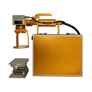 Buy cheap raycus 20w 30w mini portable manual handheld fiber laser marking engraving machine with lithium battery product