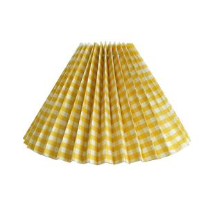 Buy cheap 3 Way Gimbal Yellow Pleated Lampshade from wholesalers