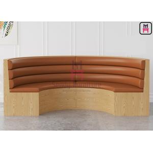 Buy cheap 3 Channles Back Melamine Structure Upholstered Restaurant Booth from wholesalers