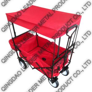 Buy cheap Folding Utility Wagon with Red Canopy & Back Bag  - TC1011D ETB from wholesalers
