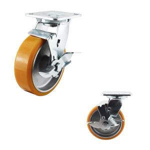 Buy cheap 880LBS PU Aluminium Core 150mm Trolley Heavy Duty Casters from wholesalers