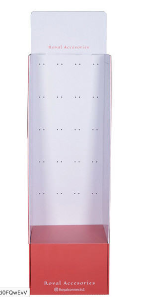 Buy cheap 300g CCNB Cardboard Hook Display Stands Embossed Advertising from wholesalers