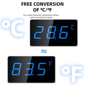 Buy cheap LX923TW-B Digital Temperature Humidity Meter with Waterproof Probe - Blue Backlight Hygrometer for Pool Industrial Home Use from wholesalers