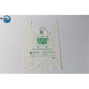 Buy cheap Eco Friendly 100% Biodegradable Plastic Shopping Corn Starch Compostable Bags with En13432/ASTM-D6400 Standard Pbat/PLA TUV Ok from wholesalers