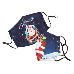 Buy cheap Washable Christmas Cotton Face Mask with Adjustable Loops and Nose from wholesalers