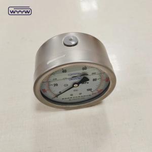 Buy cheap Industrial-Grade and Accurate Gauge Filled with Liquid Pressure Accuracy ±1.6% Of Full Scale Mount Bottom Mount from wholesalers