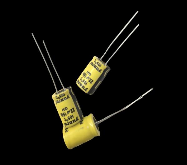 Buy cheap 22UF 16V Radial Aluminum Electrolytic Capacitor with Low ESR and High Ripple for Custom Sizes from wholesalers