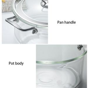 Buy cheap Kitchenware 5L Borosilicate Transparent Glass Soup Pot from wholesalers