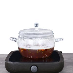Buy cheap Soup Round Double Ears 1800ml Borosilicate Glass Pot from wholesalers