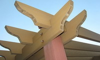Buy cheap Weather Resist Recycle Composite Wood Pergola With Wood Plastic Materials from wholesalers