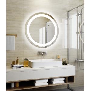Buy cheap Customized Frame Round LED Backlit Bathroom Mirror with Defogging and ETL Certification from wholesalers