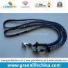 Buy cheap Custom Logo printing blue round shape cord lanyard with black ball lock and metal clip from wholesalers