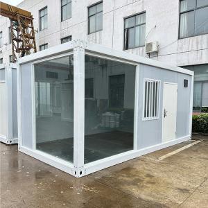 Buy cheap Flexible Folding Container House With Rock Wool Sandwich Panel And Bending Steel Plate Wall Panel from wholesalers