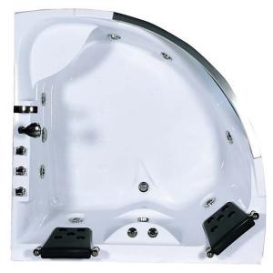 Buy cheap Hydromassage Bathroom Jacuzzi Tub With 2 Seats Corner Installation from wholesalers