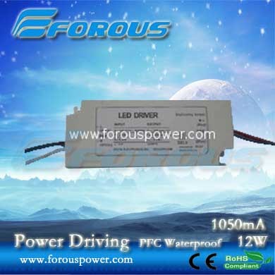 PFC1050mA12W Constant Current Led Power Supply Ce Ul ,UL power supply,UL led