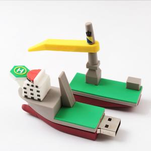 Buy cheap 3D Copy Real PVC USB Drive Sailing Ship Customized Shapes from wholesalers