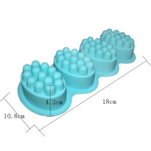 Buy cheap Diy Handmade Eco Friendly 4 Cavity Silicone Soap Molds Customized from wholesalers