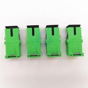 Auto Shutter SC/APC Green Shell Simplex Adapter SM SC Fiber Optic Adapters