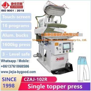 China Cotton 1ph Trouser Pressing Machine Touch Screen Plc on sale