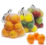 Buy cheap Reusable Mesh Sleeve Plastic Polyester Mesh Kitchen Fruit / Vegetable Storage Bags from wholesalers