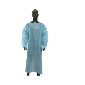Buy cheap Plastic Customized Professional Disposable Thumb Loop CPE Gown With Sleeves from wholesalers