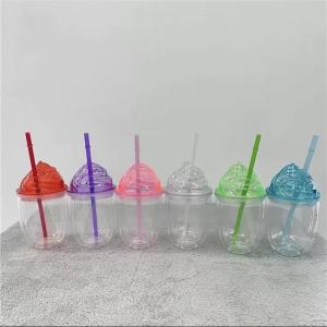 Buy cheap Double Wall Plastic Acrylic Insulated Tumbler With Lid And Straw from wholesalers