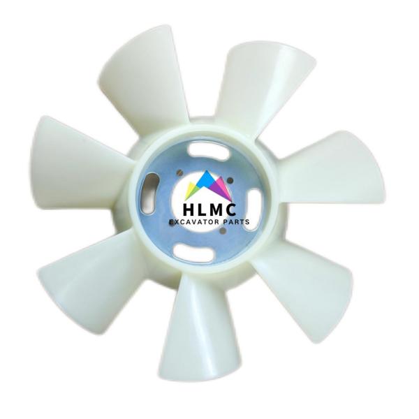 Quality PC40 Excavator Diesel Engine Cooling Fan Blade Rubber Mateial 47X48X13 cm for sale