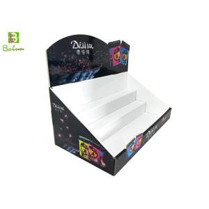 3 Tier Countertop Cardboard Display Holder , Cardboard Brochure Holders Side