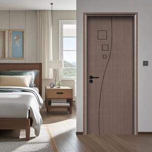 China Smooth Surface Finish Synthetic Wood Hollow Door  Easy Maintenance on sale