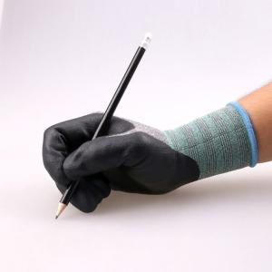 Buy cheap Nitrile assembly clamping safety gloves, smooth black nitrile coating industry work gloves from wholesalers