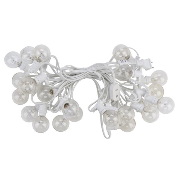 Buy cheap OUTDOOR 25 Socket C7 White String Light w Bulbs from wholesalers