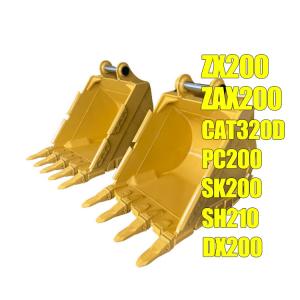 Buy cheap Cat330 Excavator Rock Bucket Q355B MN400 Hardox500 Optional for Excavator telescopic arm CAT320 from wholesalers