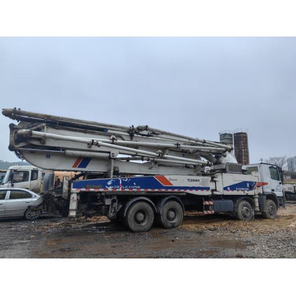 Buy cheap Stocked 49m Used Concrete Boom Pump with High Capacity and Cylinder Type Structure from wholesalers