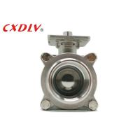 Buy cheap CF8 CF8M BSPT Screw 6 Inch Threaded Ball Valve with High Platform for Direct product
